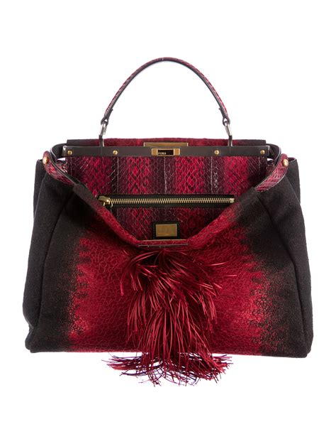 fendi peekaboo embroidery|fendi peekaboo for sale.